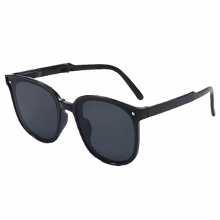 儿童墨镜女童折叠偏光防紫外线防晒太阳眼镜小孩亲子女童圆脸上镜