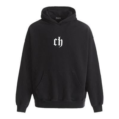 CH重磅水洗做旧连帽卫衣