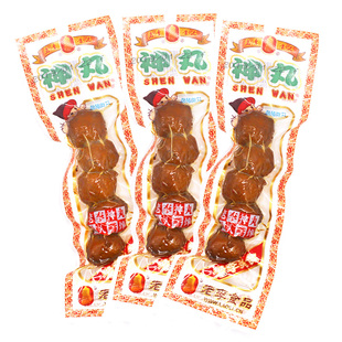 温州特产老李食品神丸卤味贡丸真空包装熟食零食小吃猪肉丸子22g