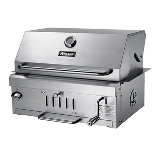 维默昇嵌入式烧烤炉户外不锈钢烤架台庭院木炭美式焖烤肉碳炉BBQ