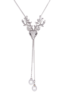 长款女士一鹿有你百搭高档毛衣链