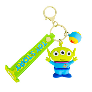 2026年新款玩具总动员三眼仔可爱玩偶汽车钥匙扣链女精致书包挂件