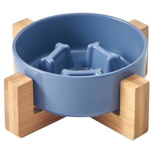 hocc狗碗小型犬狗狗慢食碗防噎陶瓷碗缓食碗防打翻吃饭碗宠物猫碗