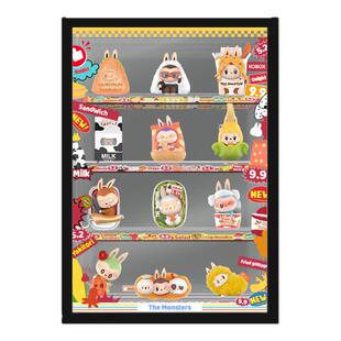 泡泡玛特LABUBU THE MONSTERS怪味便利店亚克力展示盒相框上墙
