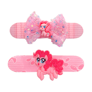 小马宝莉儿童碎发魔术贴2025新款女孩刘海贴发饰女童宝宝发帖头饰