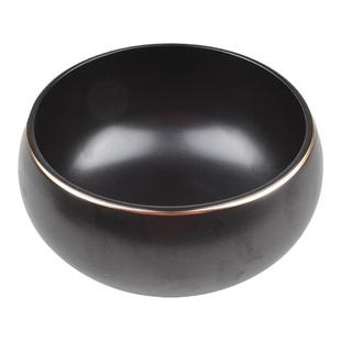 陶瓷钵盂碗菜碗吃饭碗黑色碗米饭碗 汤碗料理店餐具寺庙碗面碗大