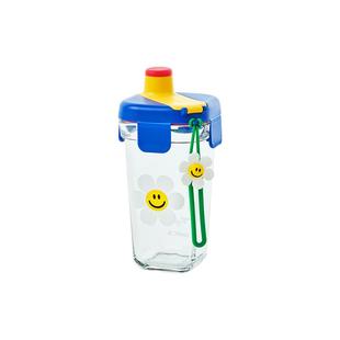 【自营】Glasslock&wigglewiggle联名款卡通玻璃水杯手提新款杯子