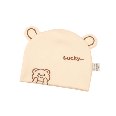 婴儿帽子秋冬A类新生儿双层胎帽0