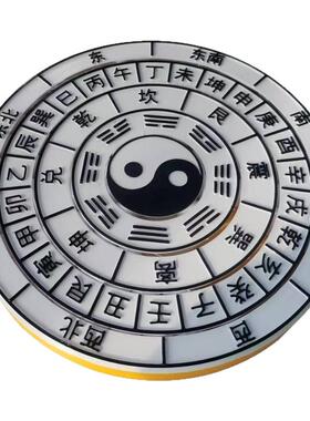 国学太极八卦风水滚轮罗盘模型
