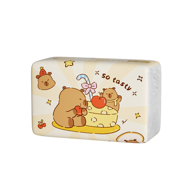 植护卡通水豚抽纸巾整箱实惠装