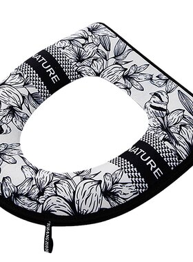 印花马桶垫带提手可水洗
