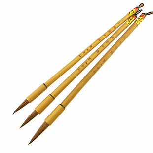 双马笔莊一二三号金不换狼毫毛笔大中小楷狼毫兼毫儿童学生初学者套装成人练习书法用品国画绘画善琏双马湖笔