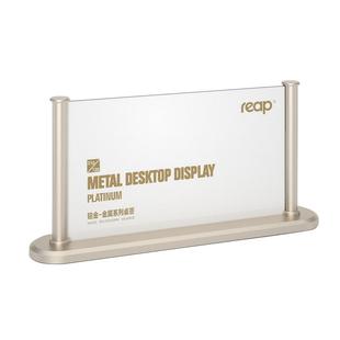 瑞普仿金属桌牌双面会议牌台卡台牌座位评委牌亚克力台签展示广告牌岗位牌职位名字牌嘉宾牌席位牌席卡桌号牌