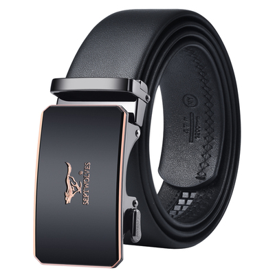 七匹狼男士皮带高档真皮腰带