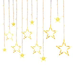 满天星星led七彩灯闪灯串灯气氛围窗帘灯节日装饰房间布置造型灯