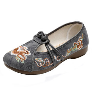 正牌老北京布鞋女鞋官方旗舰店正品软底女款绣花鞋2026新款妈妈鞋