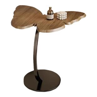 创意蝴蝶边几小茶几新中式落地桌子移动阳台卧室边柜家用客厅沙发