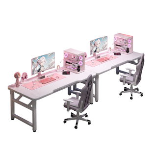 折叠电竞桌台式家用电脑桌可放主机碳纤维桌子简约书桌卧室游戏桌