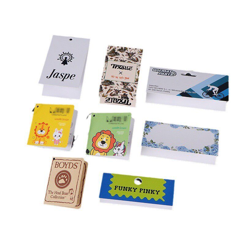 吊牌定做服装店烫金小吊牌合格证吊卡订制女装铜版纸纸卡订制logo