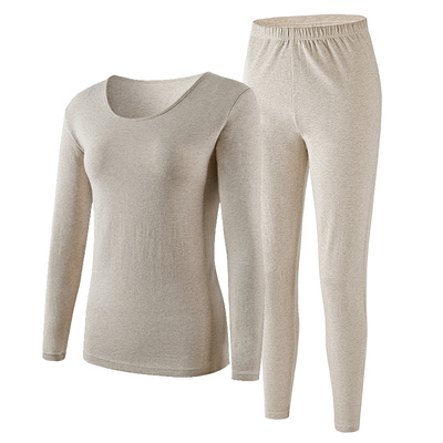 弹力棉内衣A＆B女圆领半高领ab