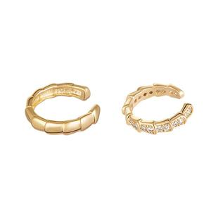 不对称耳夹无耳洞耳环女高级感个性组合耳骨夹气质轻奢小众耳饰品