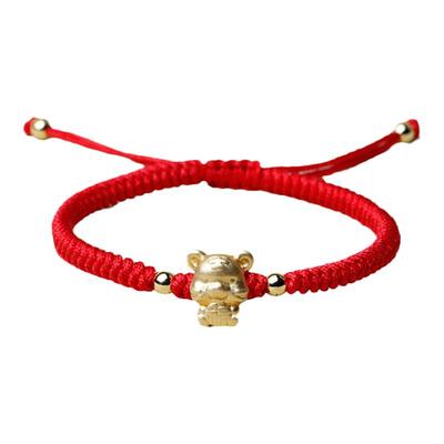 999足银福兔2023红绳生肖兔