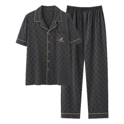 【浪莎】官方正品纯棉短袖睡衣男