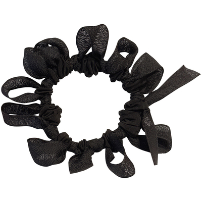 东大门同款蝴蝶结褶皱发圈女发量少发绳扎头皮筋百搭头花头绳发饰