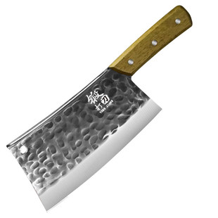 龙泉锻打家用砍骨刀不锈钢菜刀厨师专用斩切两用刀厨房锋利切片刀