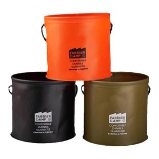 迷你小号小物钓装鱼桶带盖钓鱼打水桶折叠便携拉链防逃鱼护放鱼桶