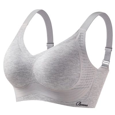 内衣女大码胖MM磨毛保暖大胸显小