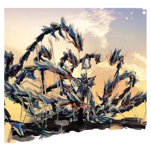 MG高达拼装变形摩动核吕布白雪姬机甲模型男孩玩具盲盒积木