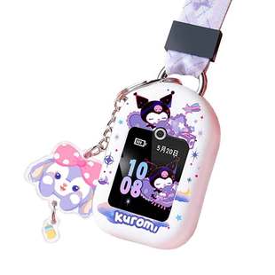 (配钥匙扣挂饰)适用华为儿童手表表带挂脖套3Pro保护套4X挂绳3pro超能版3/3S配件荣耀小K2腕带5X通用配件5pro