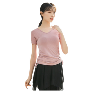 舞蹈练功服上衣女形体跳舞衣服装新款现代芭蕾拉丁古典中国舞训练
