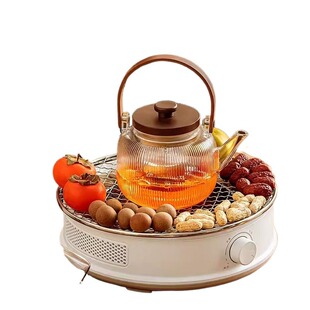 围炉煮茶一整套电陶炉套装室内家用烤奶煮茶壶烤火炉器具全套冬日