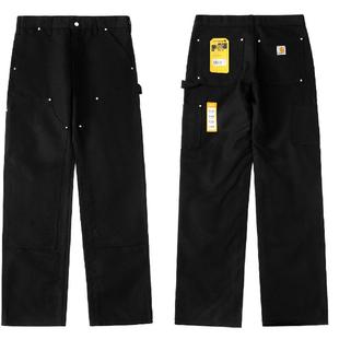 Carhartt卡哈特B01重磅帆布双膝加厚工装裤美式宽松直筒伐木裤潮