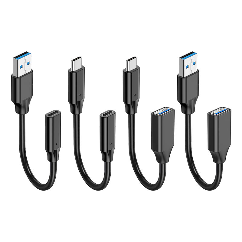 usb3.2转typec公对母数据线高速传输10/20Gbps手机耳机USBC充电打印机笔记本电脑鼠标接口OTG转接车载加长线