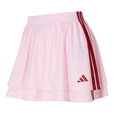 阿迪达斯粉色半身裙女2026夏季新款运动裙子女士休闲a字裙KB6099