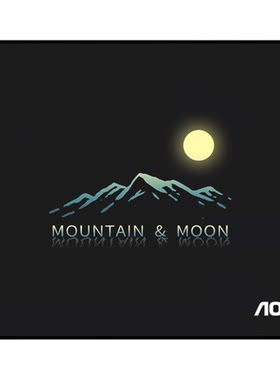 AOC中小号鼠标垫黑色办公游戏