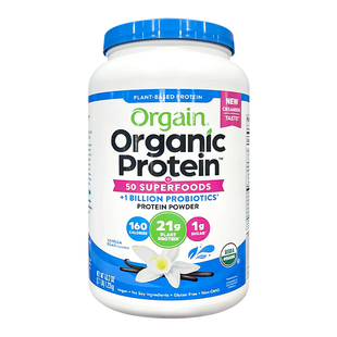 美国直邮进口Orgain植物蛋白质粉健身增肌营养素食代餐蛋白粉成人