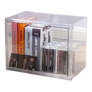 专辑光碟亚克力透明收纳盒防尘黑胶唱片cd漫画周边收藏卡带展示柜
