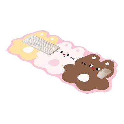 卡通超大鼠标垫女生电脑桌垫防水