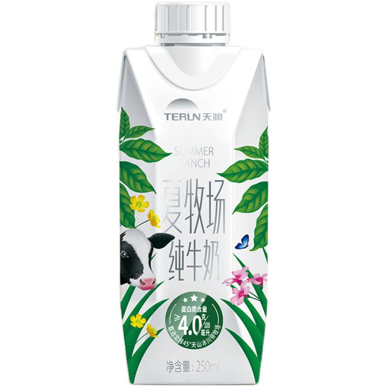 新疆天润浓缩纯牛奶4.0乳蛋白
