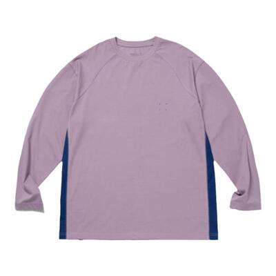 微弹速干面料拼接长袖T恤