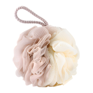 洁丽雅新款拼色洗澡沐浴球浴花柔软不易散成人泡澡搓背大号沐浴花