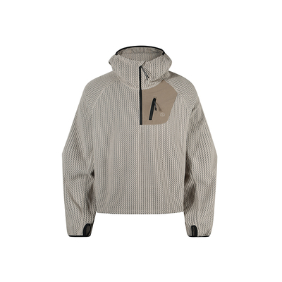 GuukaTech波浪纹保暖高领抓绒衣