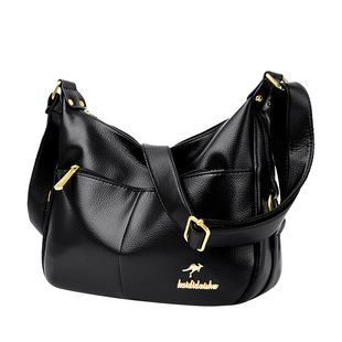 品牌真皮女包斜挎包女士大容量包包2026新款妈妈包婆婆包百搭牛皮