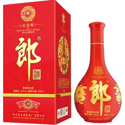 郎酒喜宴红花郎500ml53度酱香