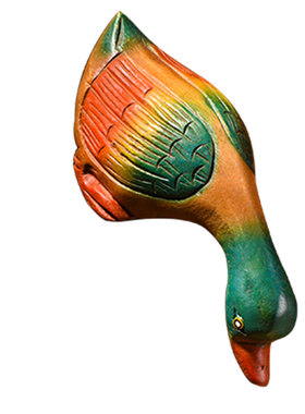 实木鸭子电视柜动物摆设家居装饰