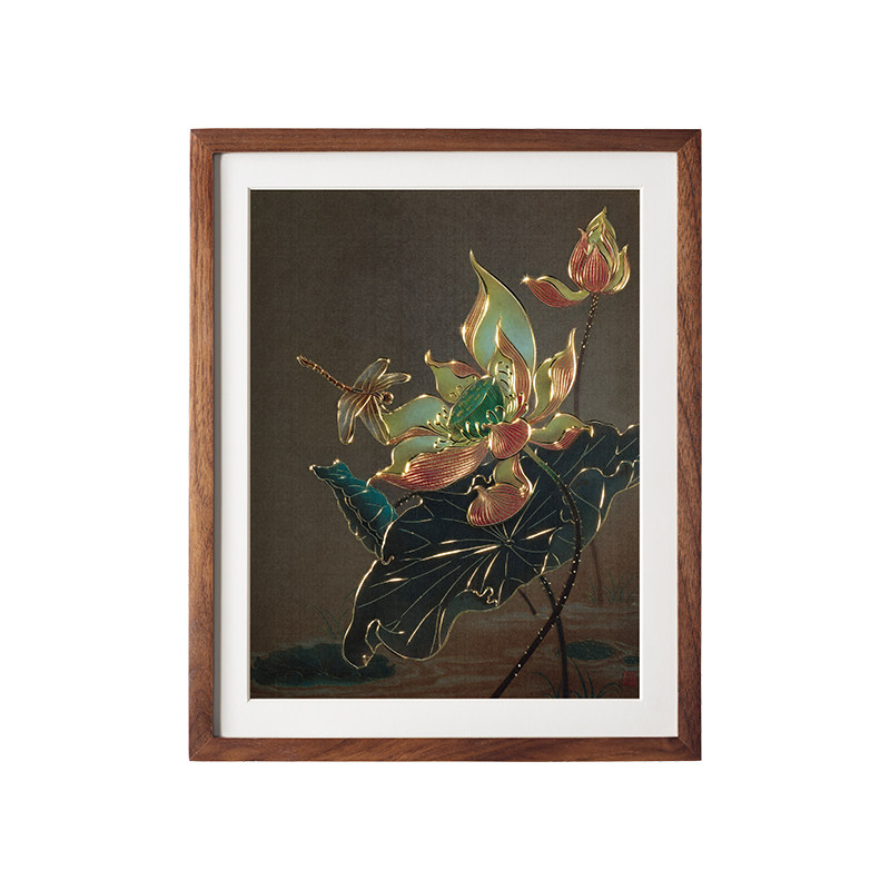 铜师傅《碧荷迎祥(桌面)》